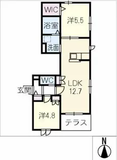 Scolecite【1階】の間取り