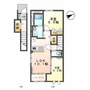 ヴェルニース【2階】の間取り