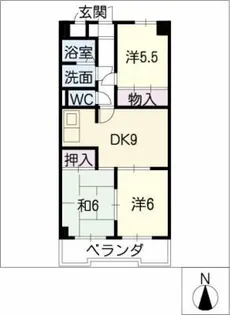 ルミエール日進Ⅰ【5階】の間取り