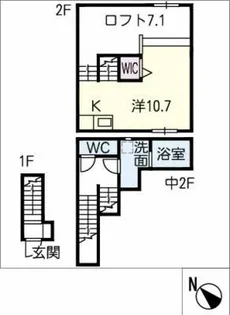 PENTA HILLS 滝川町【1階】の間取り