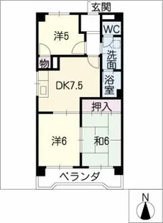 マンションパル【2階】の間取り