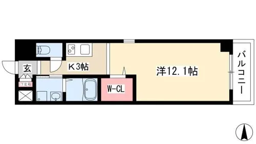 丸の内エンブルコート【7階】の間取り