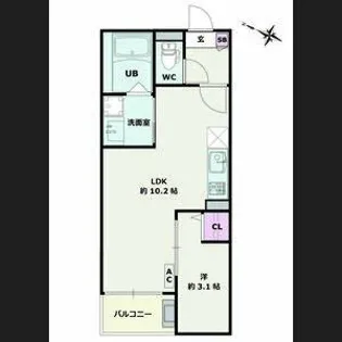 Jack shinchiⅡ【1階】の間取り