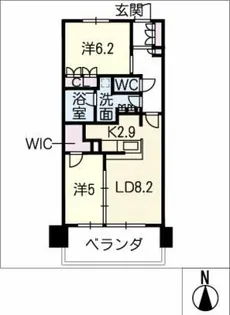 シエリア本郷駅前 802号室【8階】の間取り