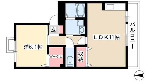 エクセルナオ【3階】の間取り