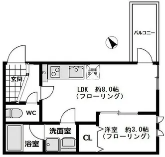 ALEGRIA住道North【2階】の間取り