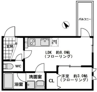 ALEGRIA住道North【2階】の間取り