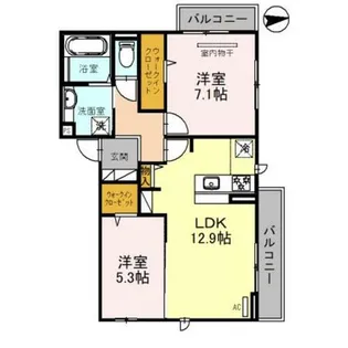 エスト山王【2階】の間取り