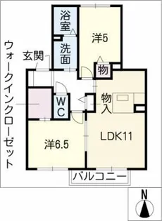 エーデルハイムⅡ【1階】の間取り