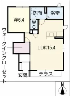 ユートピア東山C棟【1階】の間取り