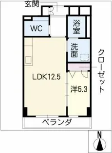 メルベーユ覚王山【2階】の間取り