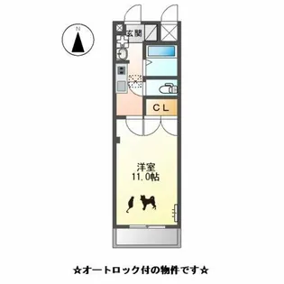 プレジデント・川中【1階】の間取り
