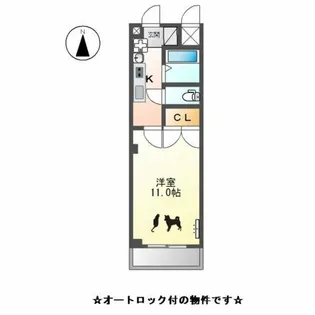 プレジデント・川中【4階】の間取り
