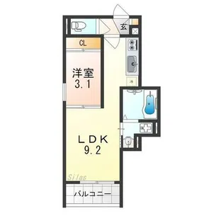 REGALEST堺市駅【3階】の間取り