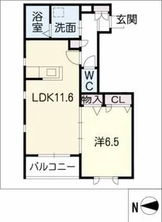 ウッドベル牧の原【2階】の間取り