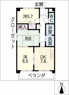 ル クオーレ【3階】の間取り