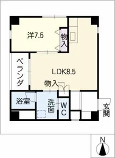 ラマージュ センティア【2階】の間取り