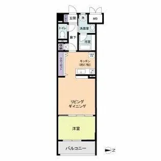 BPRレジデンス金山【0203号室】の間取り