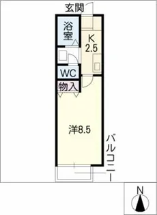 1Kの間取り画像