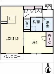 シャーメゾン鳥羽【2階】の間取り