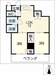 豊川支店マンション【2階】の間取り