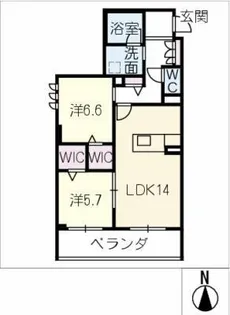 ポートピア【3階】の間取り