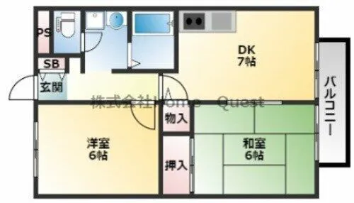 ドエル光南【1階】の間取り