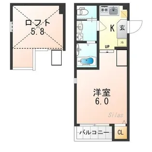 オリオンテラス【2階】の間取り