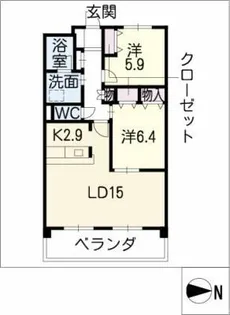 River Side【3階】の間取り