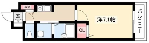サンマール新瑞【402号室】の間取り
