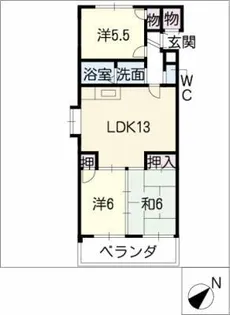 ジュネスS.T【4階】の間取り