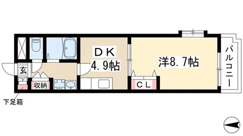 ランドマーク中平【2階】の間取り