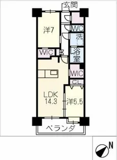 仮)N-prince鳴海【8階】の間取り