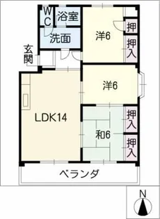 メゾン上山【3階】の間取り