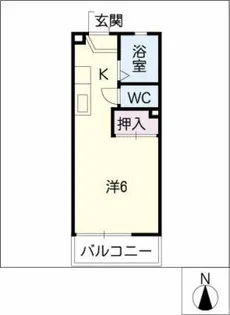オアシス岩戸ヒルズ【2階】の間取り