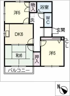 コスモスの家 A【2階】の間取り