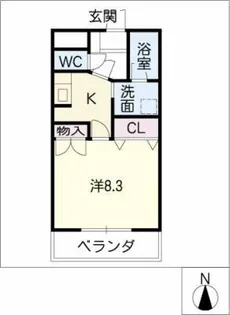 サンビーム甚目寺【1階】の間取り