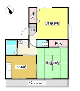 サンハイツ北上松【301号室】の間取り