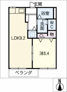 サンシティ和川【2階】の間取り