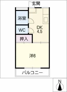 リーブル川名【1階】の間取り