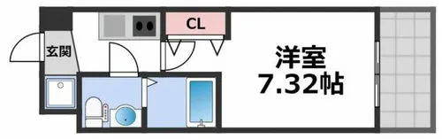 サムティ京橋Fluss【5階】の間取り