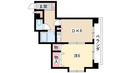 ラスメゾン那古野【4B号室】の間取り