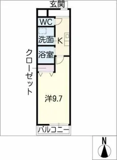 ラコンテ・モレア【2階】の間取り