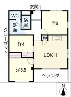 arakoPARK HOUSE【4階】の間取り