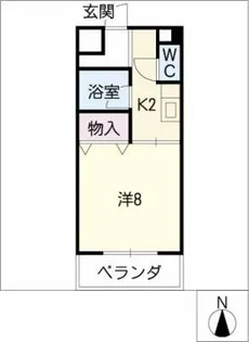 ドミール昭和【2階】の間取り