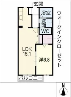 さくま荘【1階】の間取り