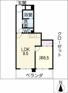 パークサイドI【4階】の間取り