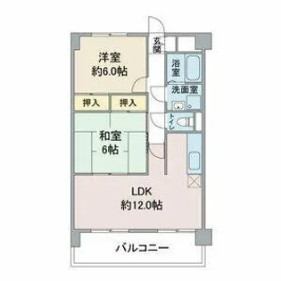 扶桑ハイツ1【4階】の間取り