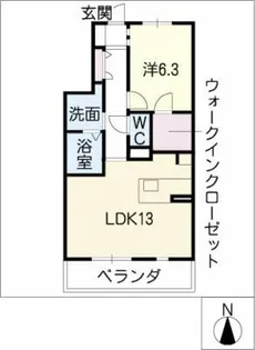 ベラフォンターナ【1階】の間取り