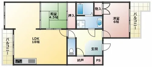 ドエルアズマ【3階】の間取り
